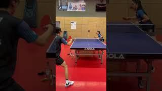 6-time US National Champion Lily Zhang rocking the 2-2 forehand footwork #tabletennis drill ️