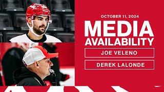 Joe Veleno, Derek Lalonde Media Availability | Oct. 11, 2024