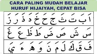 huruf hijaiyah. cara paling mudah belajar huruf iqro. cepat lancar dan cepat bisa. belajar mengaji