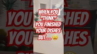When You Think You’re Done with Dishes & Then…  #relatable #cleankitchen #funny