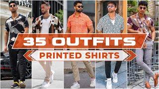 35 Stylish Printed Shirt Outfit Ideas for Men | Summer 2023 Fashion Guide