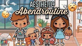 AESTHETIC FAMILIEN-ABENDROUTINE  | AESTHETIC ROUTINE/GESCHICHTE | TOCA BOCA STORY DEUTSCH