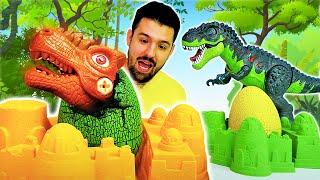 Giochi di dinosauri per bambini piccoli. Giochi da fare con la sabbia e la sabbia cinetica