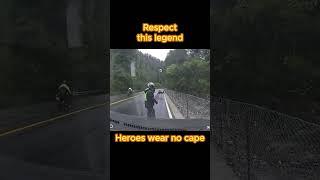 Near Death Motorcycle Close Call Heroic Driver Saves Biker #shorts #viral #trendingshorts