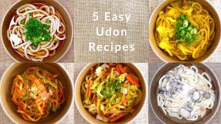 5 easy & simple udon noodles recipes Japanese home cooking