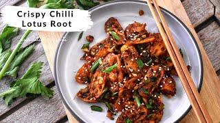 The BEST ever Restaurant Style Crispy Chilli Lotus Root Recipe By Shikha Gulecha