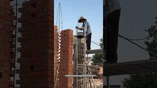 Self-Made Simple Lifting Tool Makes Concrete Hoisting Work Easily In Rural Building Construction !