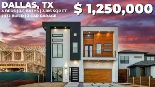 CUSTOM MODERN CONTEMPORARY HOUSE TOUR DALLAS TEXAS | 4 BED | 3.5 BATH | 2 CAR | 3186 SqFt