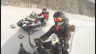 OUR CRAZY SNOWMOBILE CAMPING ADVENTURE !!!