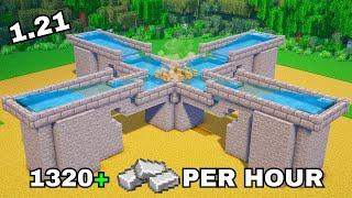 Minecraft: 1.21 Easy IRON Farm Tutorial - 1320+ Per Hour (how to build)