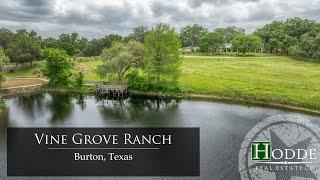 Luxury Texas Ranch For Sale | Vine Grove Ranch | Burton Texas | Hodde Real Estate Co