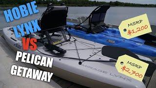 Hobie Lynx vs Pelican Getaway Walkthrough and On Water Comparison