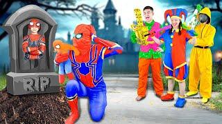 TEAM SPIDER-MAN VS Bad Guy JOKER || SPIDER MAN Revenge And Rescue Kid Spider-Man ( LIVE ACTION )