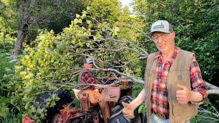 Tree Falls on my Tractor AND ME!!  || Otto Kilcher on Alaskas Last Frontier