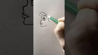 Face drawing in an easy way #aram_nabeel