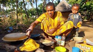 The Youngest Organic African Village Mothers  #cooking  The Most Organic African Food For Dinner