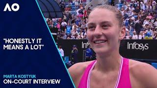 Marta Kostyuk On-Court Interview | Australian Open 2024 Fourth Round