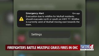 Oklahoma Forestry Services ask Mulhall residents to evacuate town amid Fire Warning prompted by near