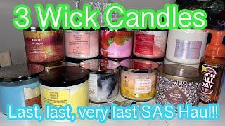 SAS 3 Wick Candle Haul | Bath and Body Works | Done Done Done!!