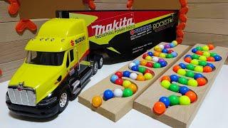 Marble Run Race  HABA Slope & Retro  Truck, Garbage Truck Long Version #53