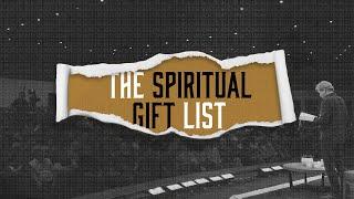 Spiritual Gift List
