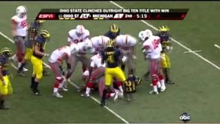 Michigan Player Gets Splattered