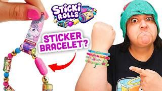 STICKERS & CANDY?! 2 Weird & Unique Bracelet Kits Sticki Rolls Unboxing