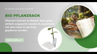 Pflanzensack aus Biokunststoff