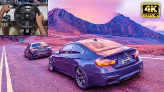 BMW M4 F82 & Alfa Romeo Giulia Quadrifoglio | The Crew Motorfest | Thrustmaster T300RS Gameplay