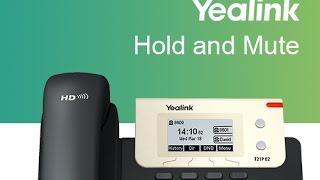 Yealink T21P E2: Hold and Mute