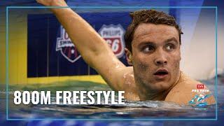 Finke Charges Late but Hafnaoui Gets Gold in Men's 800M Freestyle | 2023 Knoxville TYR Pro Series