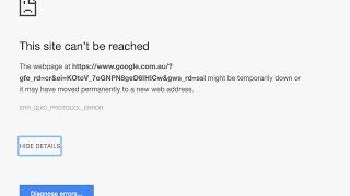 Google Chrome: “This Site Couldn’t Be Reached” FIX