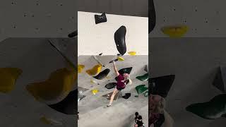 Janja Garnbret's Incredible Pinch Power On The 70° Overhanging Cave Wall