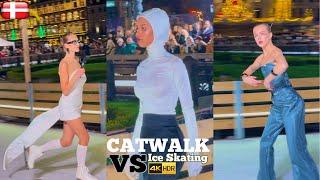 Catwalk Vs Ice Skating | Copenhagen Fashion Week 2024 | Denmark #modeling