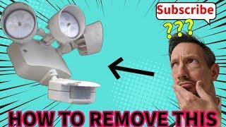 HOW TO remove a hardwired security light