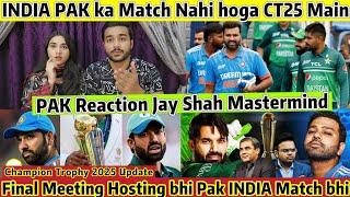 No INDIA PAK Match Final Meeting Champion Trophy 2025 ICC Convice PCB Agree CT25 Hybrid Model