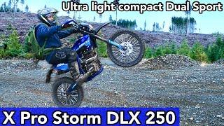 X Pro Storm DLX 250 ultra light Dual sport motorcycle perfect for smaller riders! #pitbike