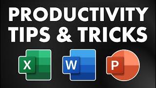 Excel, Word, PowerPoint Effective Productivity Hacks - Power User MUST KNOW Tips & Tricks
