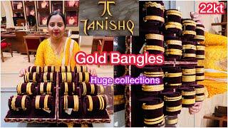 Tanishq latest gold bangle collections | Light weight 22kt gold bangles | Bangles | Gold jewellery