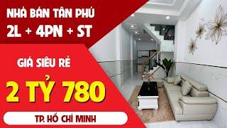 Nhà Bình Tân Dưới 3 tỷ Sổ Hồng Riêng Giá Rẻ 2 Lầu 4 Phòng Ngủ