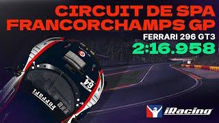 iRacing | Ferrari 296 GT3 - Circuit de Spa-Francorchamps GP - IMSA - Week 12 | Hotlap