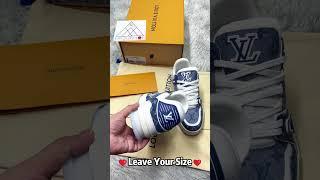 2024 Christmas Gift Real VS Fake Louis Vuitton Trainer Sneakers unboxing checking