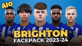 Brighton & Hove Albion Facepack Season 2023/24 - Sider and Cpk - Football Life 2023 and PES 2021