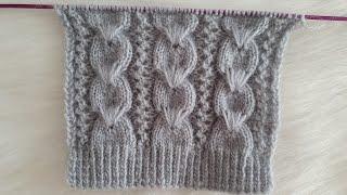 Anne Yeleği / Gelin Yeleği /Sıralı Balık Örgü Modeli / Bayan Yelek Modelleri / Easy Knitting Pattern