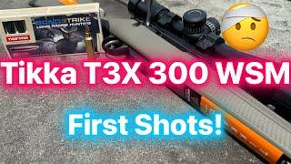 Tikka T3X Superlite 300 WSM First Shots Review with 180 grain Norma Bond Strike Ballistic Data!