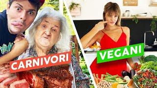 CARNIVORI  VS VEGANI  - BATTAGLIA EPICA - iPantellas