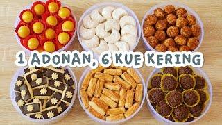 1 ADONAN JADI 6 JENIS KUE KERING LEBARAN FAVORIT YANG ENAK-ENAK