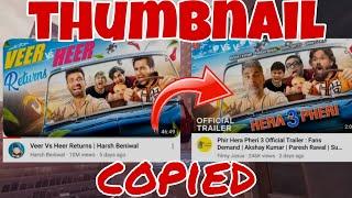 harsh beniwal thumbnail copied by filmy jasus || harsh beniwal reply