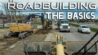 BASICS OF ROADBUILDING || Building a Road from the Ground Up -Road Construction Process Step by Step