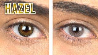 Freshlook Colorblends Pure Hazel vs. Solotica Aquarella Dandara Hazel